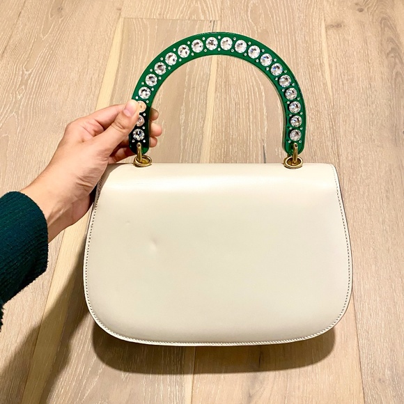 Gucci Crystal Bamboo Top Handle Bag - Picture 5 of 10